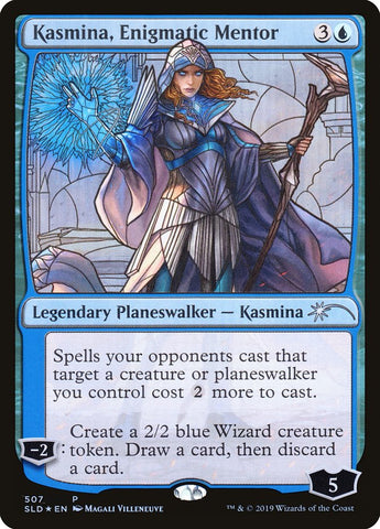 Kasmina, Enigmatic Mentor (Stained Glass) [Secret Lair Drop Promos]