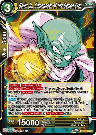 Garlic Jr., Commander of the Demon Clan [BT11-105]