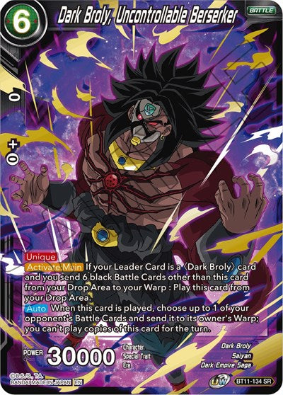 Broly the supreme berserker holo good mint