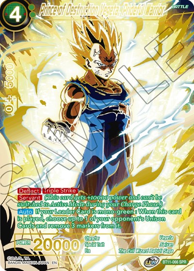 Prince of Destruction Vegeta, Prideful Warrior (SPR) [BT11-066]
