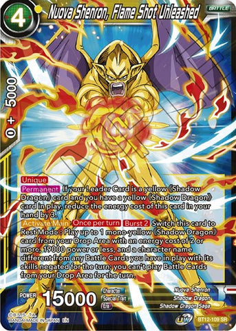 Nuova Shenron, Flame Shot Unleashed [BT12-109]
