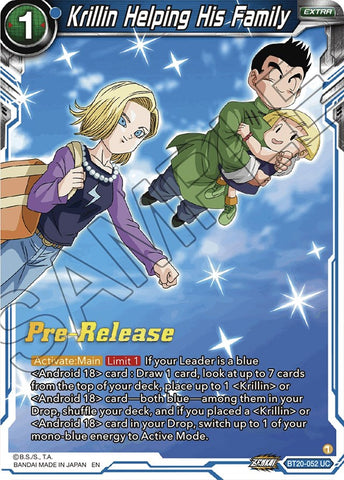 Krillin Helping His Family (BT20-052) [Power Absorbed Prerelease Promos]