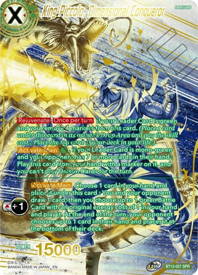 King Piccolo, Dimensional Conqueror (SPR) [BT12-057]