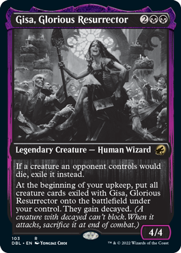 mtg double feature cards Gisa, Glorious Resurrector [Innistrad: Double Feature]
