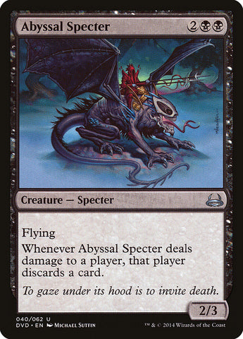 Abyssal Specter (Divine vs. Demonic) [Duel Decks Anthology]