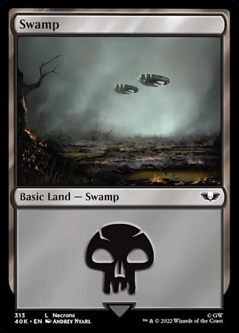 Swamp (313) (Surge Foil) [Universes Beyond: Warhammer 40,000]