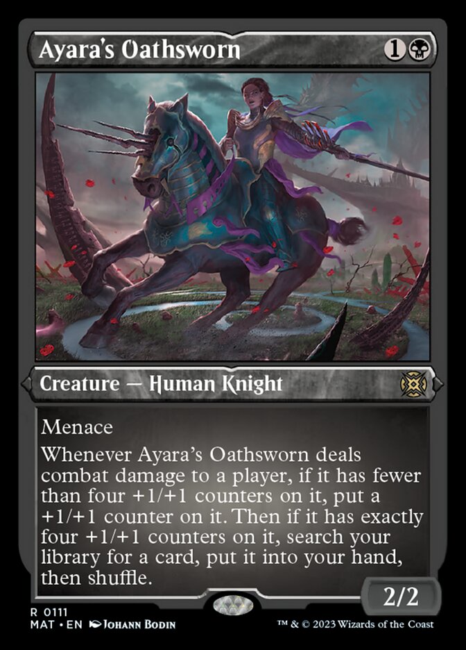 Oathsworn Knight 2x FOIL ELD MTG Throne of Eldraine Rare MINT black