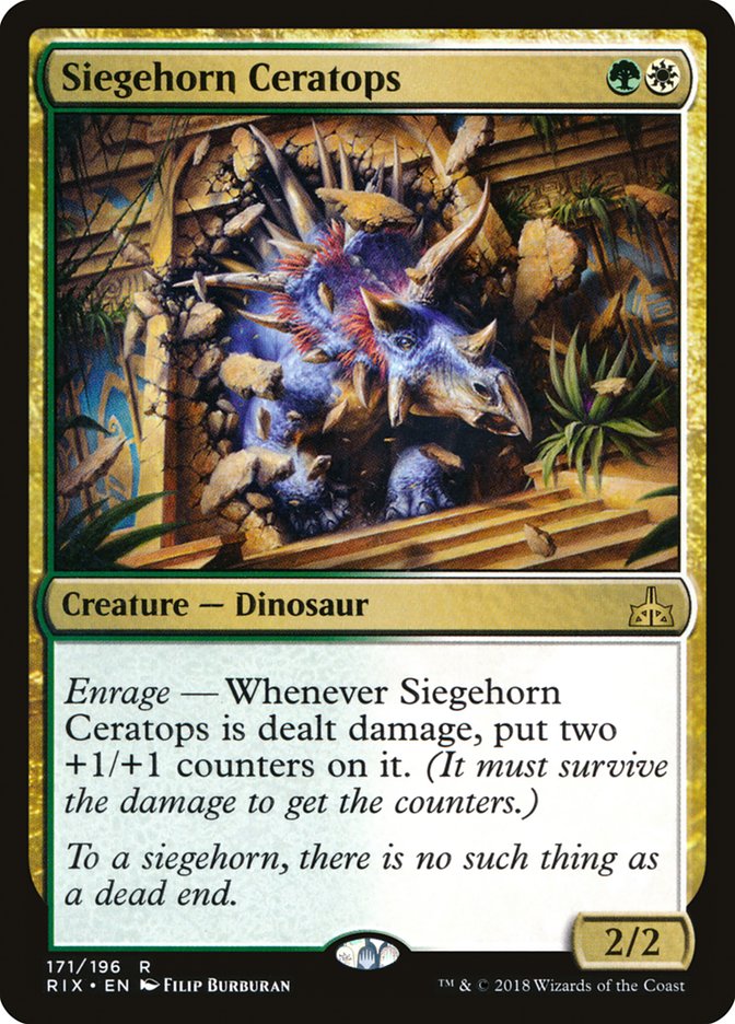 Siegehorn Ceratops [Rivals of Ixalan] | Games A Plunder