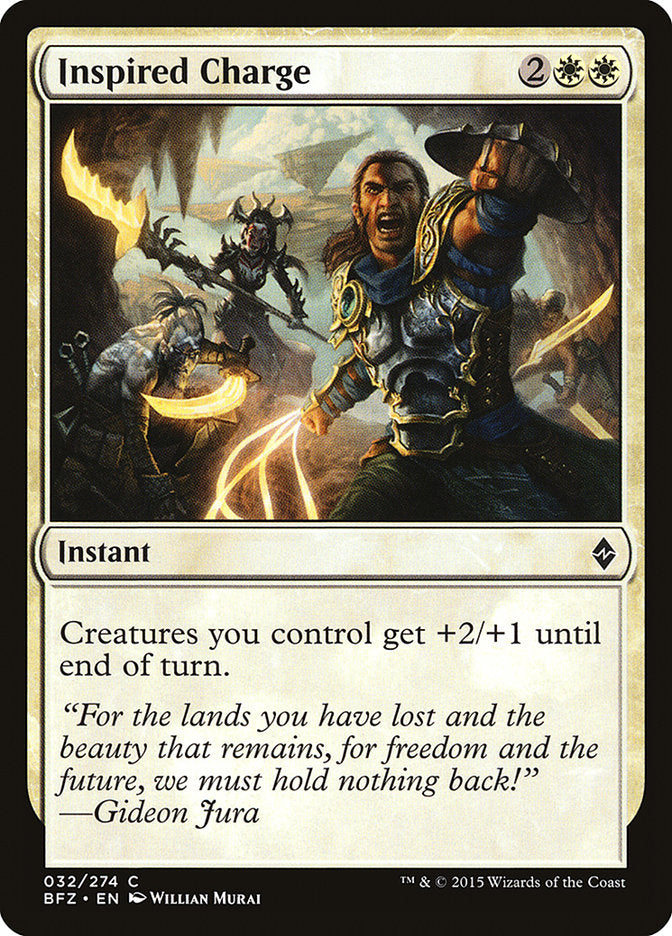 Inspired Charge [Battle for Zendikar] | Games A Plunder