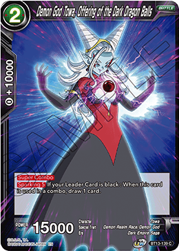 Demon God Towa, Offering of the Dark Dragon Balls (Common) [BT13-139]