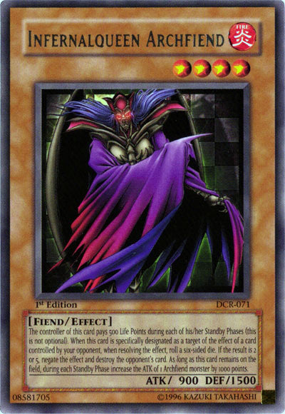 archfiend yugioh cards Promo Single Card. Infernalqueen Archfiend [DCR-071] Rare