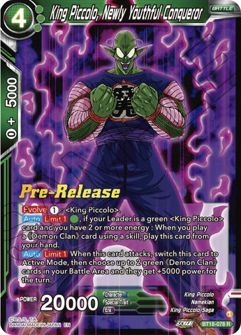 Piccolo, First Fusion - BT17-067 - R - Foil - Dragon Ball Super