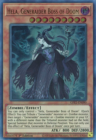 Hela, Generaider Boss of Doom [GFP2-EN090] Ultra Rare