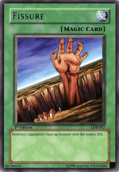 yugioh card fissure Fissure [LOB-057] Rare