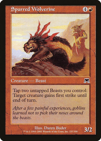 Spurred Wolverine [Onslaught] | Games A Plunder
