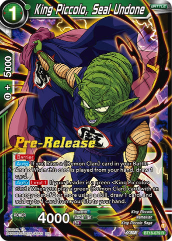 Piccolo, First Fusion - BT17-067 - R - Foil - Dragon Ball Super