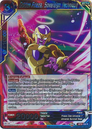 Golden Frieza, Sovereign Technique [BT9-106]