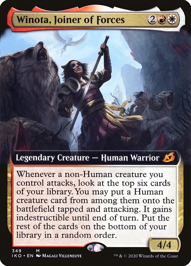 Winota, Joiner of Forces (Extended Art) [Ikoria: Lair of Behemoths]