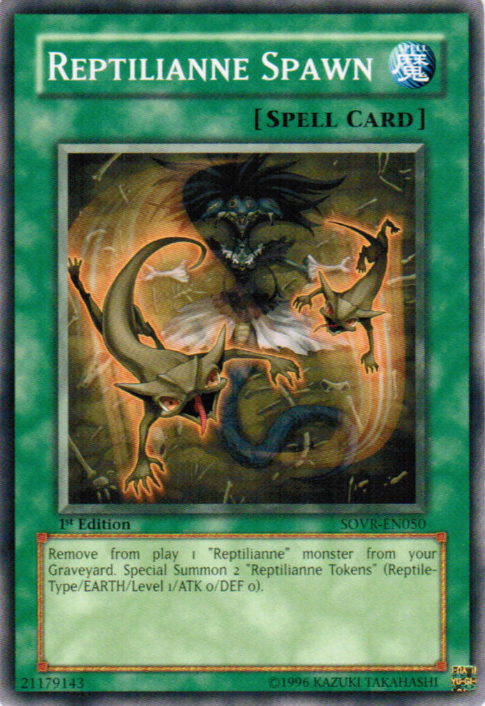 yugioh reptile cards Reptilianne Spawn [SOVR-EN050] Common