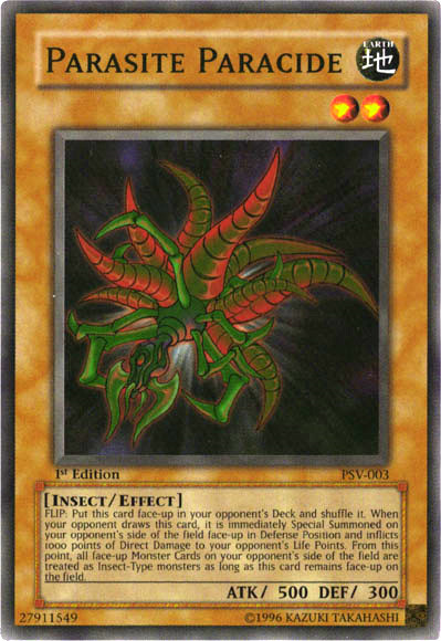 parasite deck yugioh Parasite Paracide [PSV-003] Super Rare