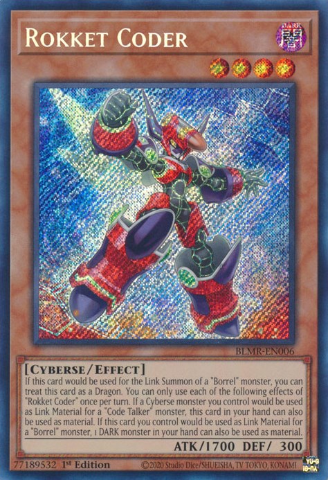 yugioh rokket cards Rokket Coder [BLMR-EN006] Secret Rare