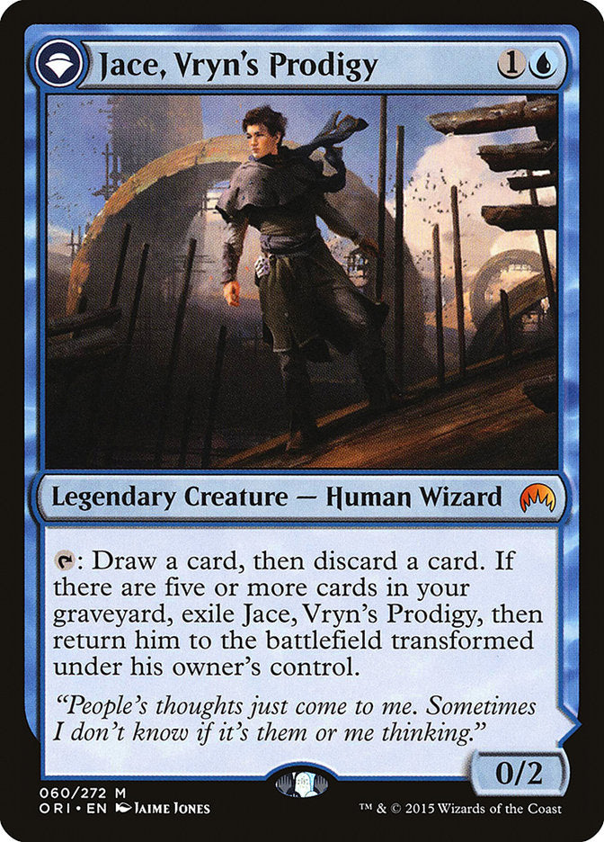 Jace, Vryn's Prodigy // Jace, Telepath Unbound [Magic Origins] | Games A Plunder