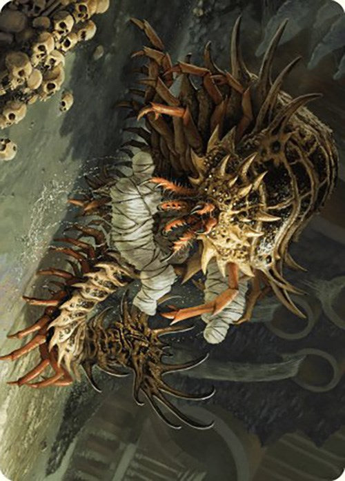 mtg murders at karlov manor art cards Rot Farm Mortipede Art Card [Murders at Karlov Manor Art Series]