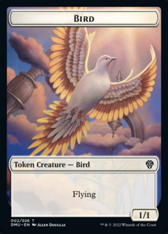 Bird (002) // Ornithopter Double-sided Token [Dominaria United Tokens]