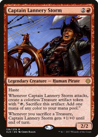 storm deck mtg commander Captain Lannery Storm [Ixalan]