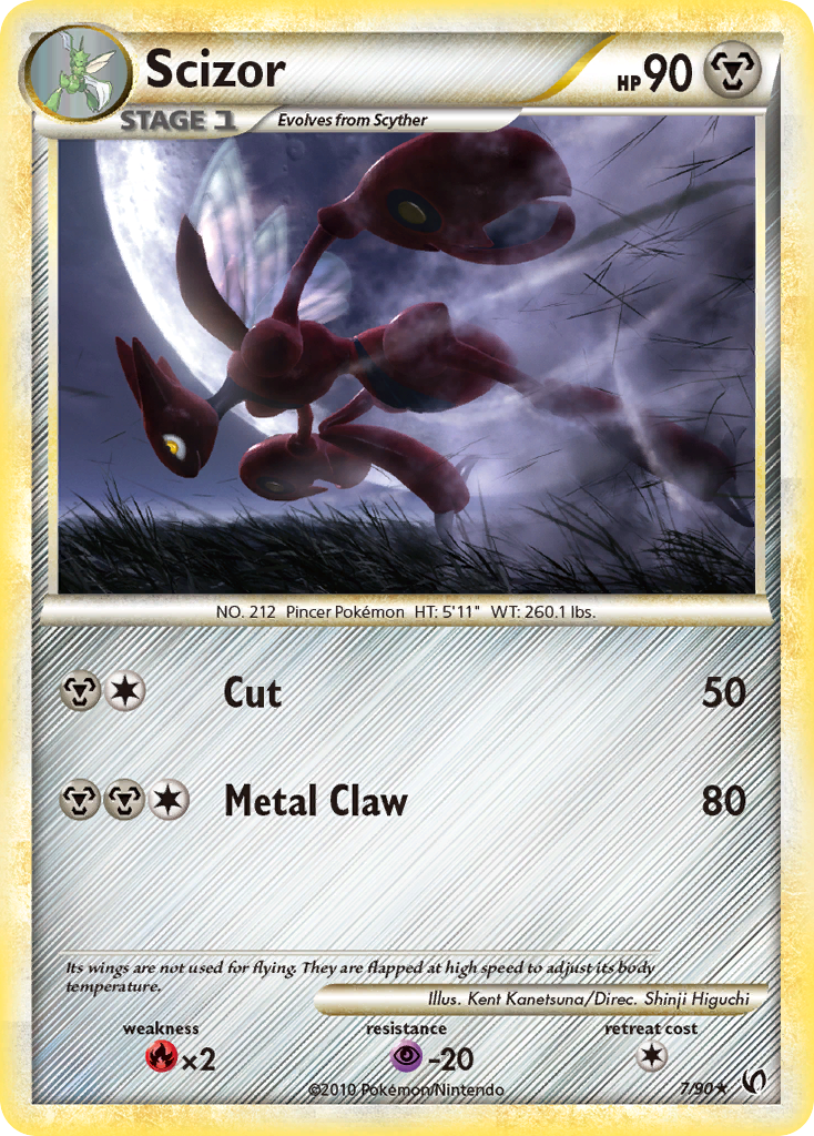 scizor pokemon cards Stormfront | Pokmon RarityRare Hit Points140 HP Metal Punishing Scissors (10+) This attack does 50 more damage for each of your opponents Pokmon in play that has an Ability. Scizor (7/90) [HeartGold & SoulSilver: