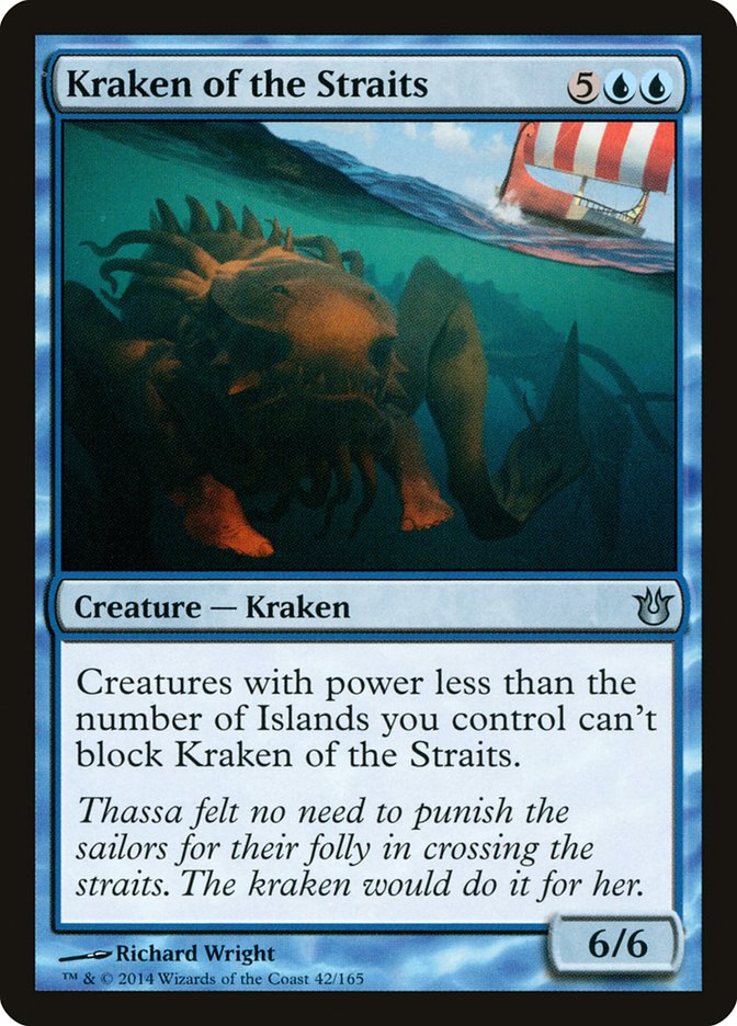 kraken cards mtg Kraken of the Straits [Born of the Gods]
