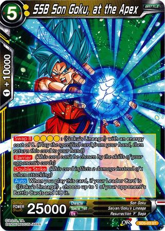 SSB Son Goku, at the Apex (Starter Deck - The Crimson Saiyan) [SD5-03]