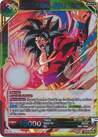 SS4 Son Goku, Saiyan Lineage [BT9-094]