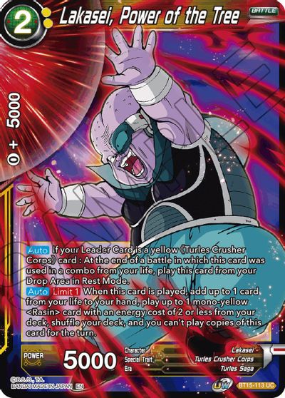 Lakasei, Power of the Tree [BT15-113]