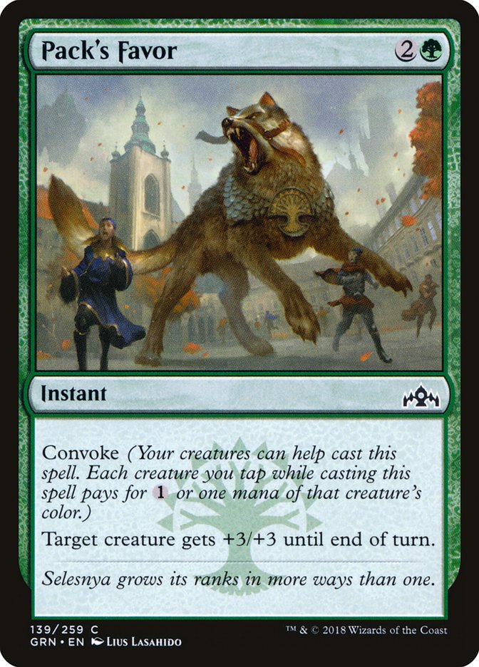 Pack's Favor [Guilds of Ravnica] | Games A Plunder
