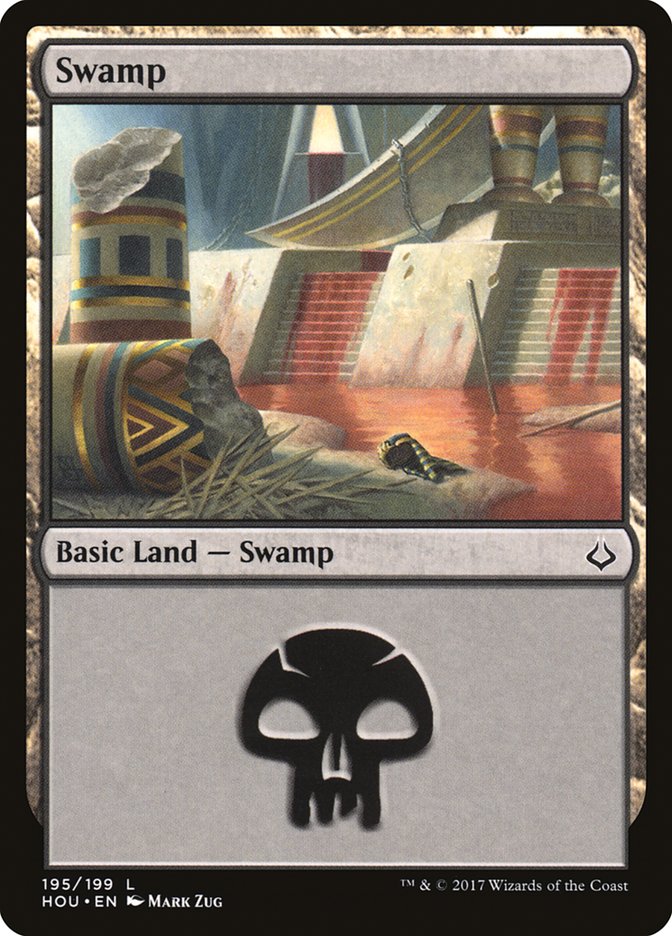 Swamp (195) [Hour of Devastation] | Games A Plunder