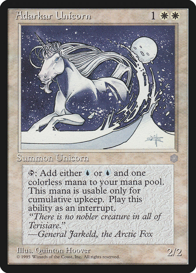 Adarkar Unicorn [Ice Age] | Games A Plunder