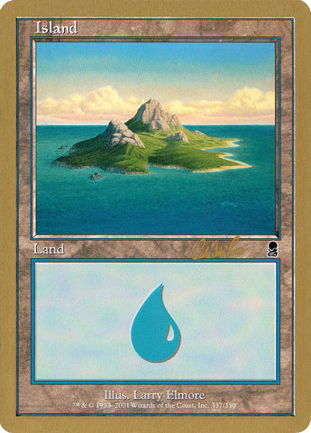 Island (cr337a) (Carlos Romao) [World Championship Decks 2002]