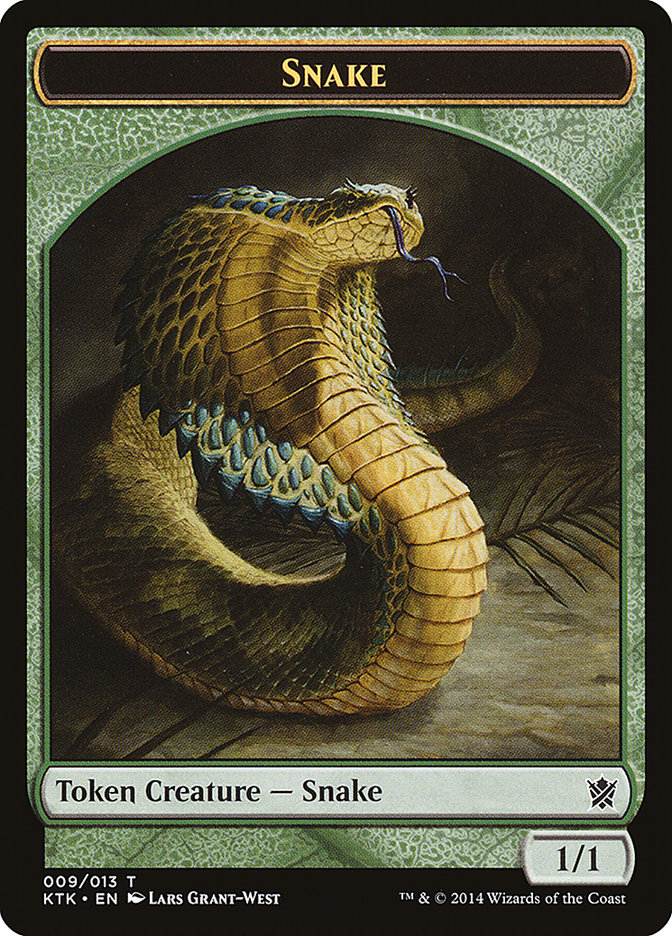 Snake [Khans of Tarkir Tokens] | Games A Plunder