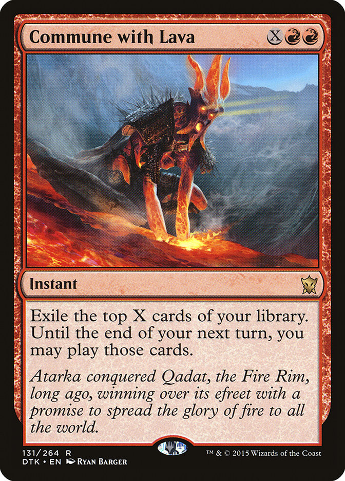 Commune with Lava [Dragons of Tarkir] | Games A Plunder