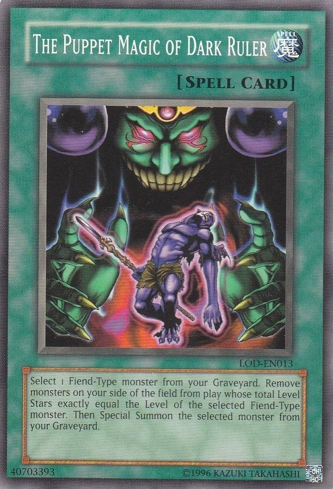puppet master yugioh card The Puppet Magic of Dark Ruler [LOD-EN013] Common