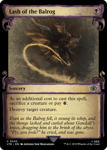 Lash of the Balrog [The Lord of the Rings: Tales of Middle-Earth Showcase Scrolls]