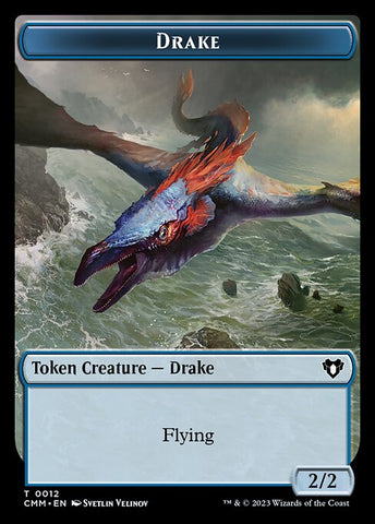 City's Blessing // Drake Double-Sided Token [Commander Masters Tokens]