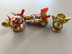 Skylanders Superchargers Double Dare Trigger Happy Land Racing Pack: Vehicle, Trophy, And Figure