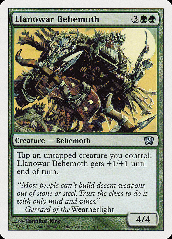 Llanowar Behemoth [Eighth Edition] | Games A Plunder