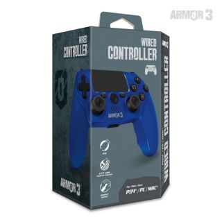 Armor 3 Wired Controller For PS4 Brand New - Blue