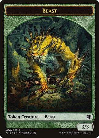 Beast // Ogre Double-sided Token [Commander 2016 Tokens]