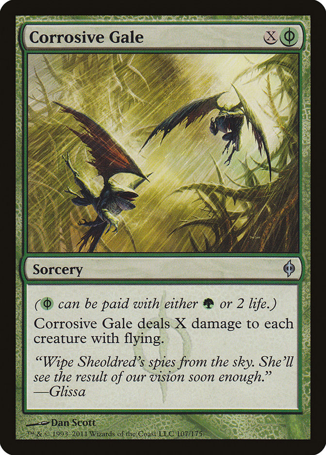 Corrosive Gale [New Phyrexia] | Games A Plunder