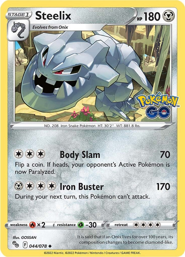 what is psa on pokemon cards Steelix (044/078) [Pokémon GO]