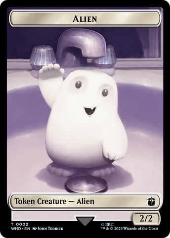 Alien // Osgood, Operation Double Double-Sided Token [Doctor Who Tokens]